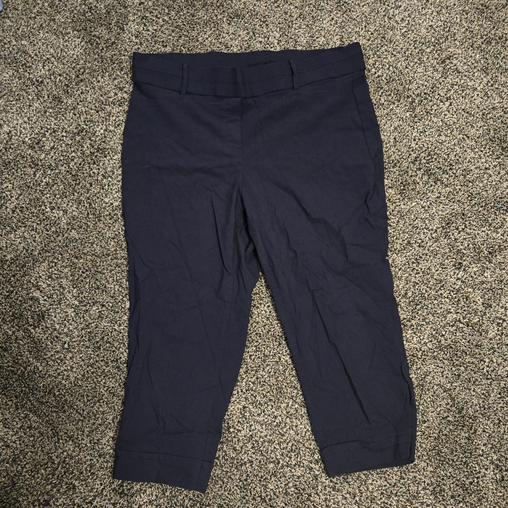 Rafaella Navy Ankle Pants